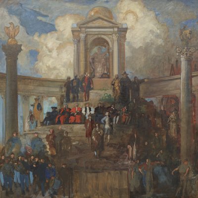 Temsilciler Meclisi Odası için The Apotheosis of Pennsylvania Çalışması, c.1902–11 by Edwin Austin Abbey