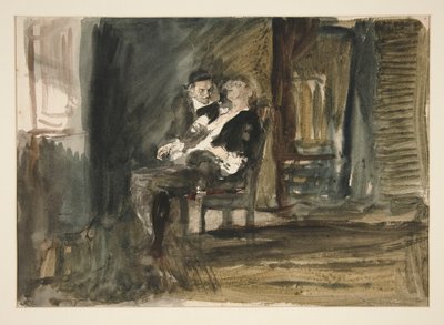 Scarlet Letter Çalışması (yağlı boya) by Edwin Austin Abbey
