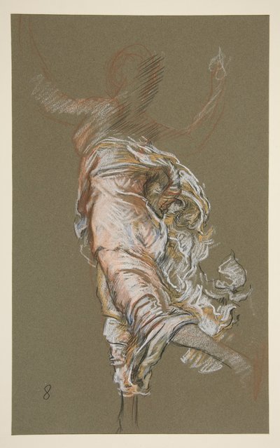 Sabah 8 rakamı için çalışma by Edwin Austin Abbey