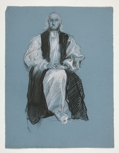 Piskopos William White figürü için çalışma, by Edwin Austin Abbey