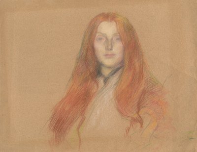 Ophelia başkanı için çalışma by Edwin Austin Abbey