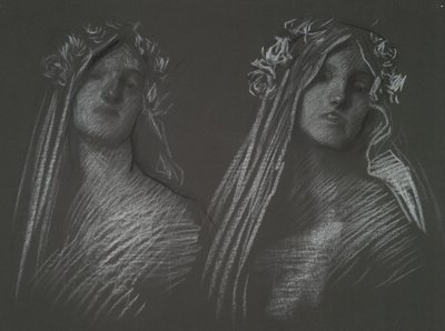 Blanchefleur başkanı için çalışma by Edwin Austin Abbey