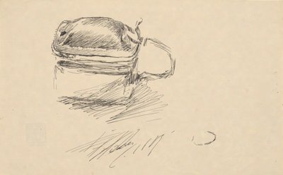 Tankard Çalışması by Edwin Austin Abbey