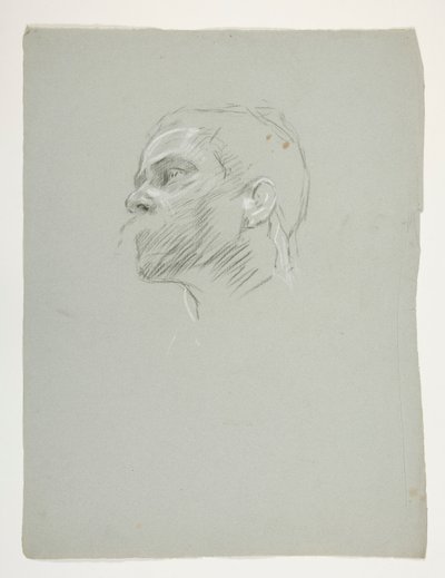 Kral Arthur için bir kafanın incelenmesi by Edwin Austin Abbey