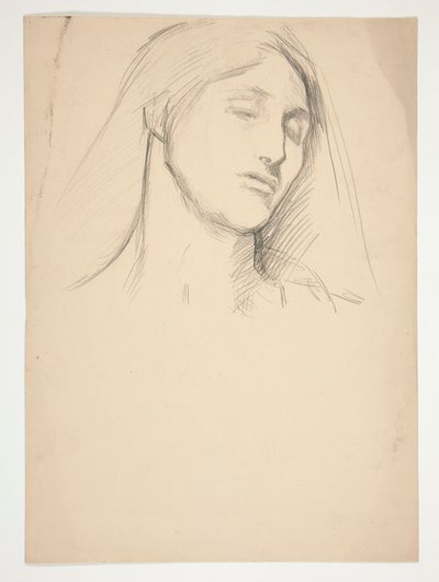Bir kadının çalışması by Edwin Austin Abbey
