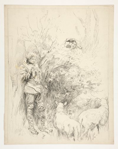 Nergis şarkısı. Çoban ve aptal by Edwin Austin Abbey