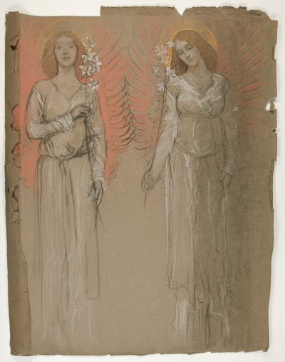 iki melek by Edwin Austin Abbey