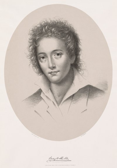 Percy Bysshe Shelley, 1867. by Edwin Beyerhaus