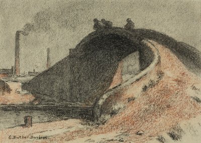 Kanal Köprüsü (kağıt üzerinde pastel) by Edwin Butler Bayliss