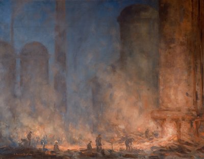 Fırına Vuran Domuz Yatakları (tuval üzerine yağlıboya) by Edwin Butler Bayliss