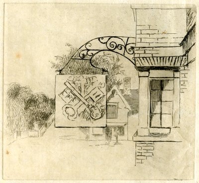 Çapraz Anahtarların İşareti, St Neots, Cambridgeshire, 1881. by Edwin Edwards
