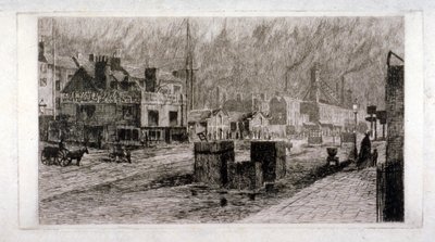Vine Tavern, Mile End Yolu, Stepney, Londra, 1871 by Edwin Edwards