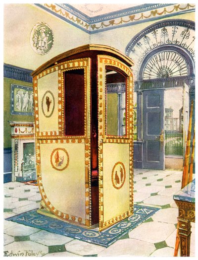 Kubbeli üstü boyalı ve lake sedan koltuk, 1911-1912. by Edwin Foley