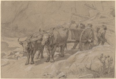 Öküz ve Çöp Arabası by Edwin Forbes