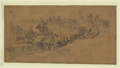 Orduda Aziz Patrick Günü-Katır yarışı by Edwin Forbes