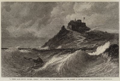 Taze Bir Fırtına, Orgueil Dağı, Jersey by Edwin Hayes