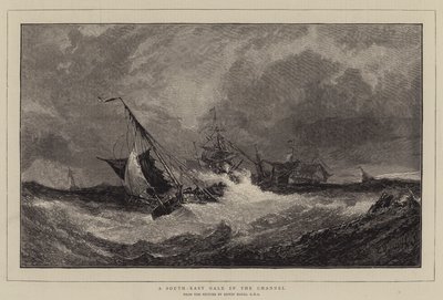 Kanalda Bir Güneydoğu Fırtınası by Edwin Hayes