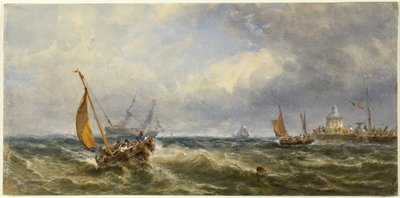 Kargo ile Sahil Görünümü by Edwin Hayes