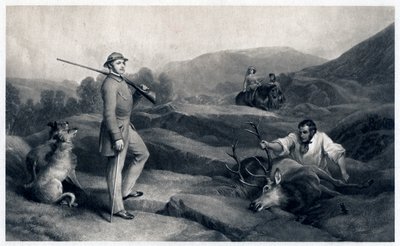 Prens Albert geyik avı, 19. yüzyılın ortalarında by Edwin Landseer