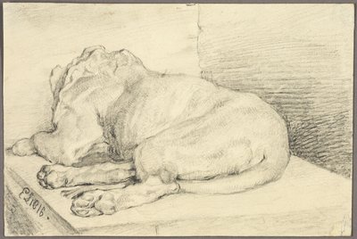 Arkadan Yatan Aslan by Edwin Henry Landseer