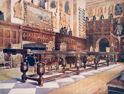 Littlecote Salonundaki Kürek Masası by Edwin John Foley