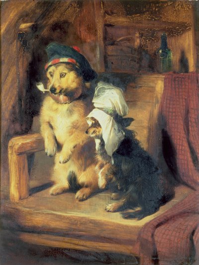 Bir İç Mekanda Oturan Kız by Edwin Landseer