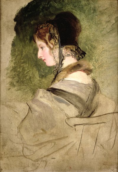 Bir Kadının Portresi (petrol) by Edwin Landseer