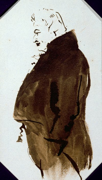 Sydney Smith (1771-1845) c.1821 (kağıt üzerinde kalem ve tuvalet) by Edwin Landseer
