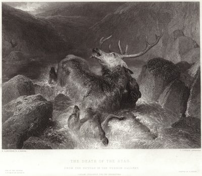 ಸ್ಟಾಗ್ ಟರ್ಕಿಯ ಸಾವು by Edwin Landseer