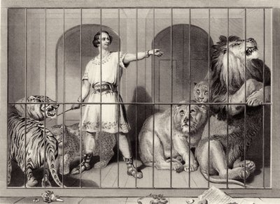 Van Amburgh ve Aslanlar by Edwin Landseer