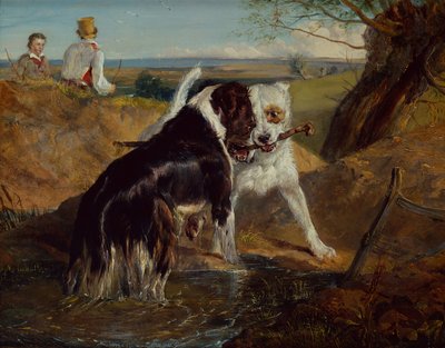 Çubuğu Kim Alacak by Edwin Landseer