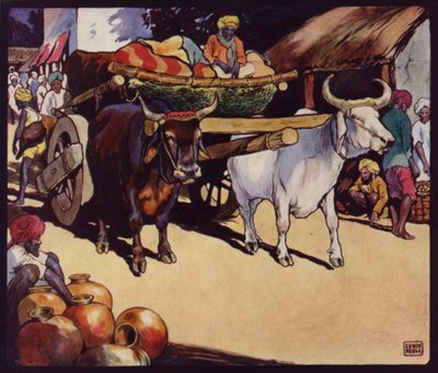 Hint Bullock-Waggon (renkli taş) by Edwin Noble
