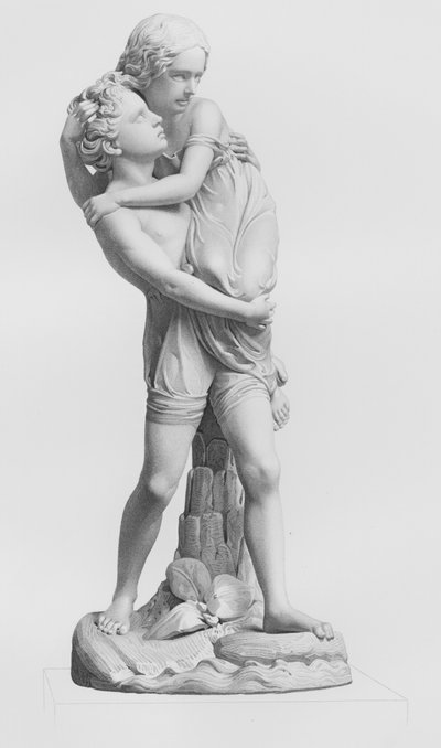 Paul ve Virginia, WC Marshall, RA tarafından gruptan E Roffe tarafından oyulmuş (gravür) by Edwin Roffe