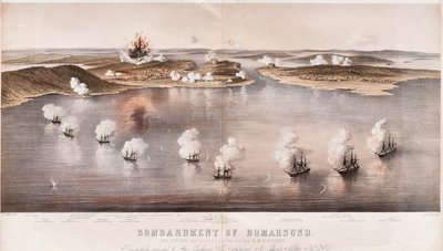 Bomarsund'un Bombardımanı, 1854 by Edwin Thomas Dolby