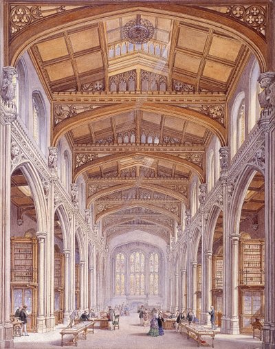 Guildhall Kütüphanesi, Londra, 1872 by Edwin Thomas Dolby