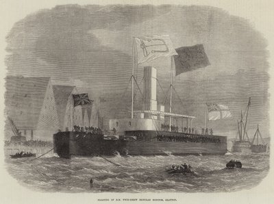 HM Çift Vidalı Zırhlı Monitörün Yüzer, Glatton by Edwin Weedon