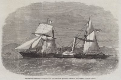 Majestelerinin Paddle-Wheel-Steamer Araştırmacısı, Gine Körfezi