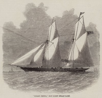 Norah Creina, Demir Vidalı Buharlı Yat by Edwin Weedon