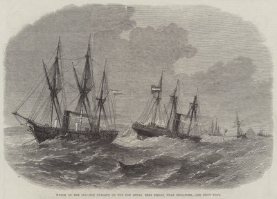 Singapur yakınlarındaki Pan Shoal Rhio Boğazı'ndaki Steamer Hydaspe'nin enkazı by Edwin Weedon