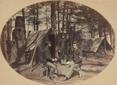Kampta Yaşam, 6. Kolordu Karargahı, ca. 1864. by Egbert Guy Fowx