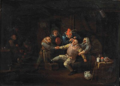 Cerrahın Ziyareti (panelde yağlı boya) by Egbert van II The Younger Heemskerk