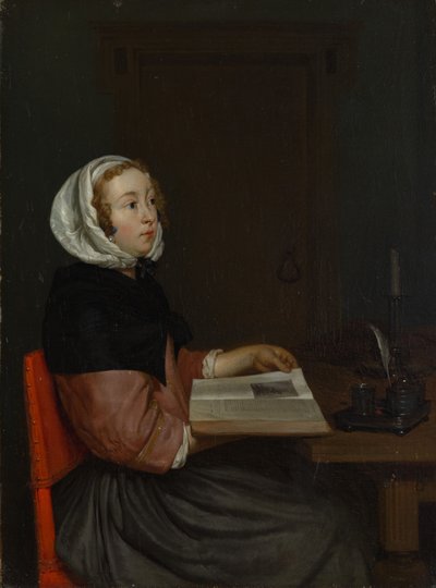 Okuyucu by Eglon van der Neer