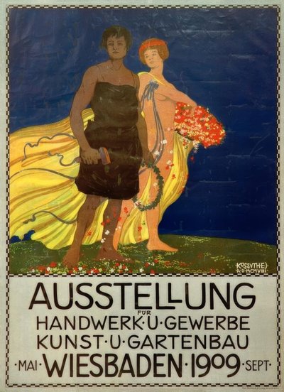 Zanaat ve ticaret, sanat ve bahçecilik sergisi, Wiesbaden by Egon Josef Kossuth