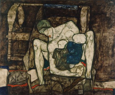 Kör anne, 1914. by Egon Schiele