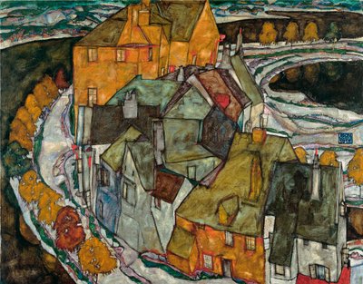Crescent of Houses II (Island City) - Egon Schiele
