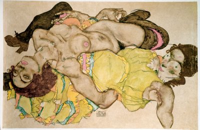 Kıvrımlı kadınlar. Egon Schiele