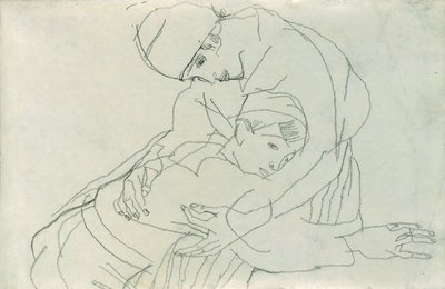 Kucaklamak, 1914 by Egon Schiele