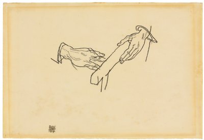El Çalışması, Dr. Viktor Ritter von Bauer, 1917 by Egon Schiele
