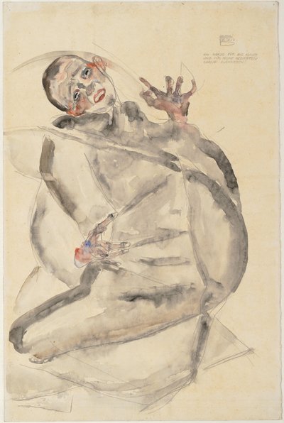 Sanat ve Sevdiklerim İçin Memnuniyetle Dayanacağım, 1912 by Egon Schiele