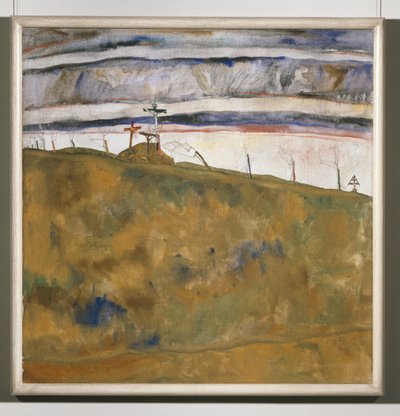 Kalvarienberg (tuval üzerine resim) by Egon Schiele